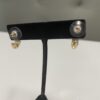Gold Earrings with Swarovski Crystals - Image 3